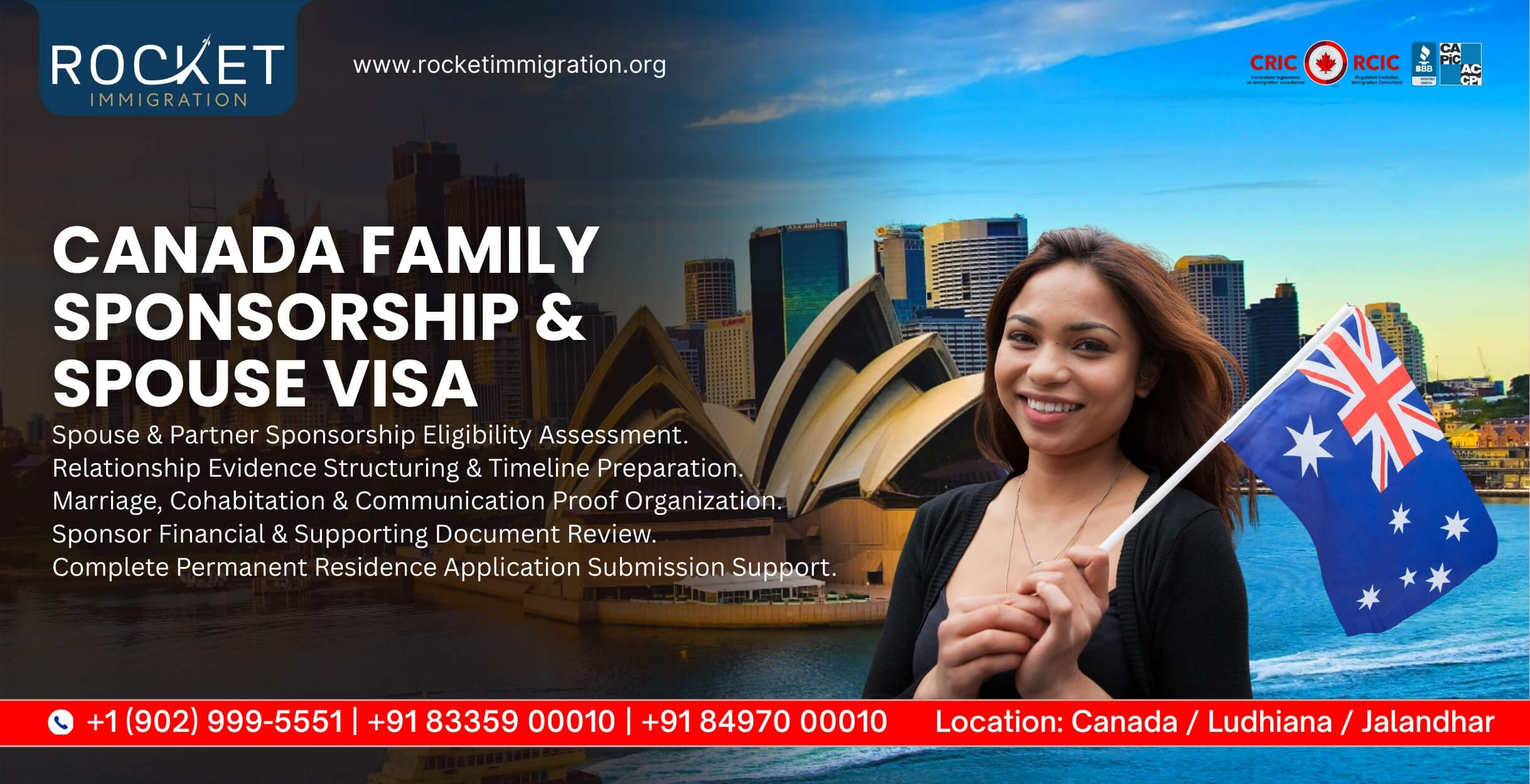 Australia study visa and student visa consultant in Ludhiana and Jalandhar Punjab India by Rocket Immigration